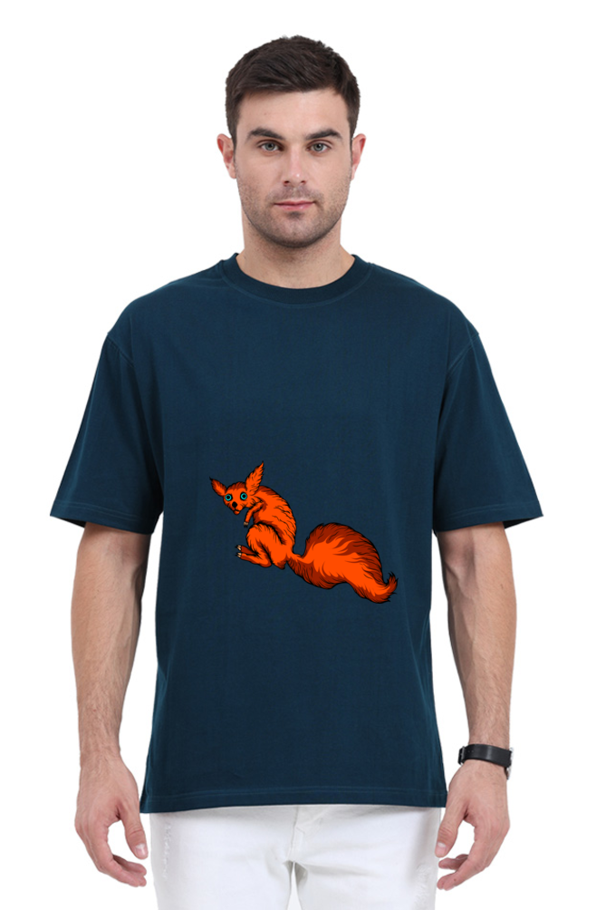 Men Animal's & Monster's  Oversized Classic T Shirt  -  fox