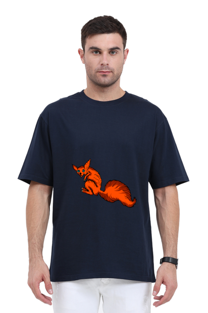 Men Animal's & Monster's  Oversized Classic T Shirt  -  fox