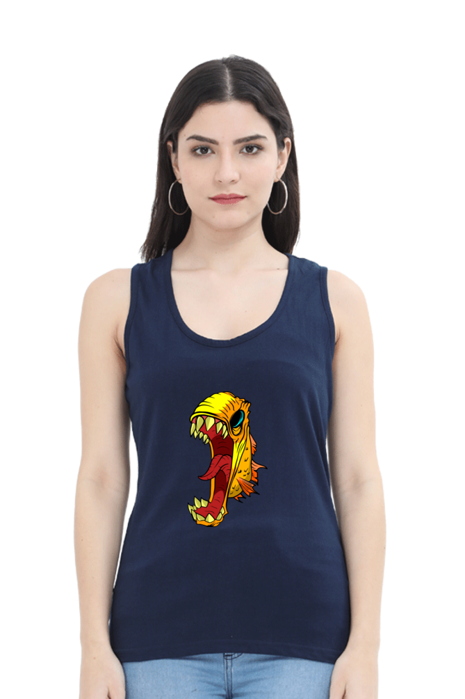 Women Animal's & Monster's Tank Top -  monster fish