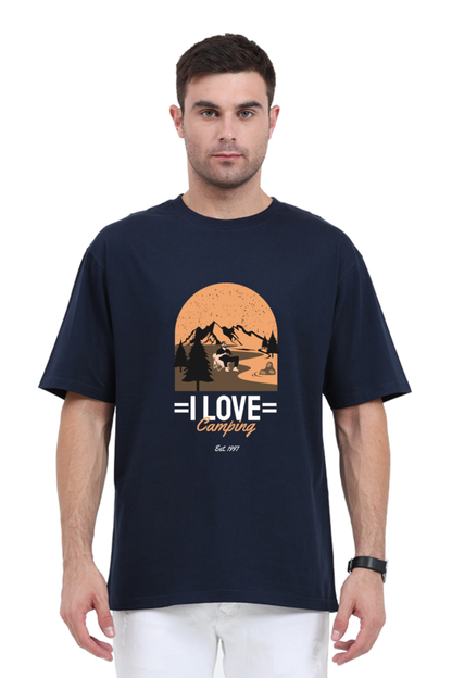 Men Adventure Oversized Classic T Shirt  - camping