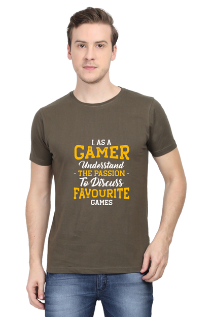 Gamer Unisex Cotton Round Neck T-shirt - The Passion