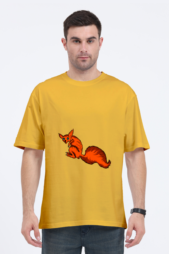 Men Animal's & Monster's  Oversized Classic T Shirt  -  fox