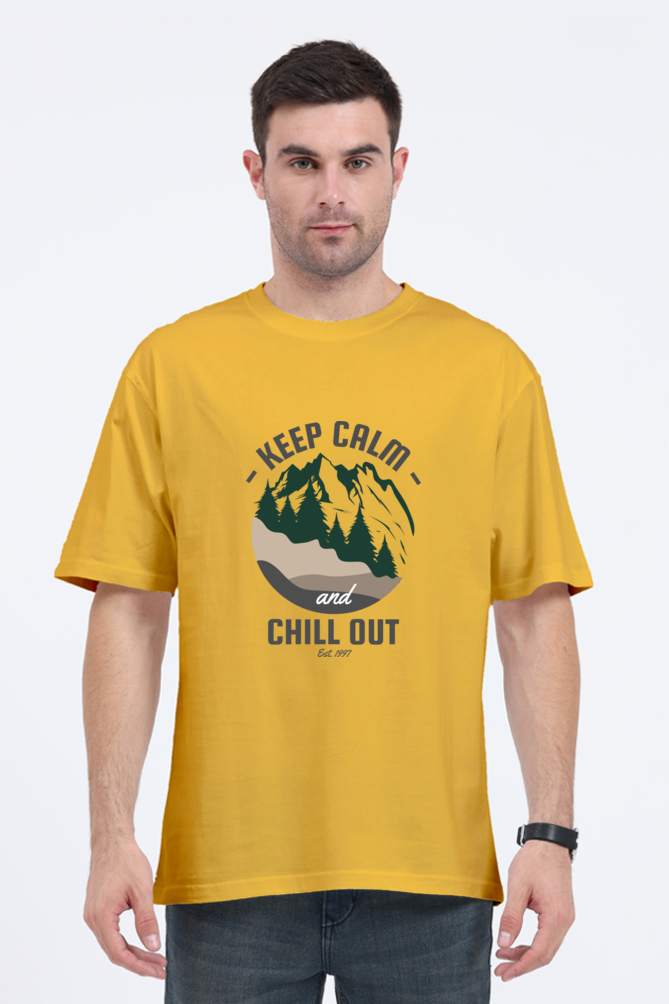 Men Adventure Oversized Classic T Shirt  - chill out