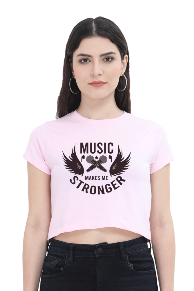 Women's Music Crop Top - Stronger