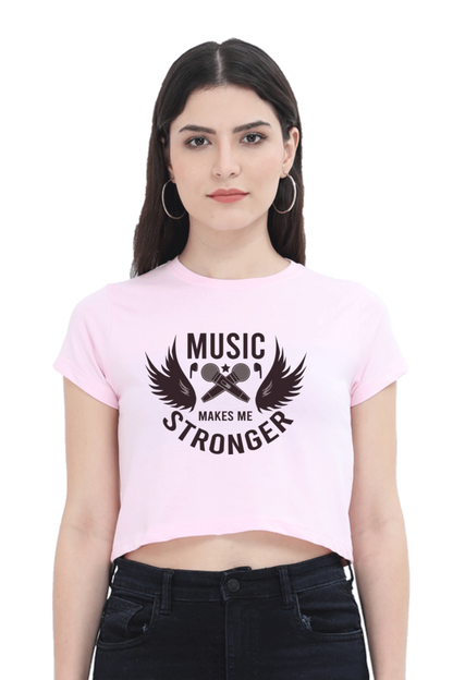 Women's Music Crop Top - Stronger