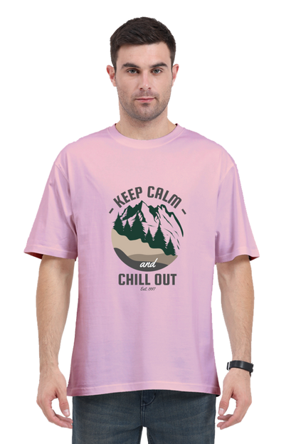 Men Adventure Oversized Classic T Shirt  - chill out