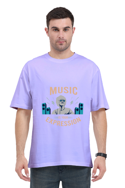 Men Oversized Classic T Shirt  - Expression