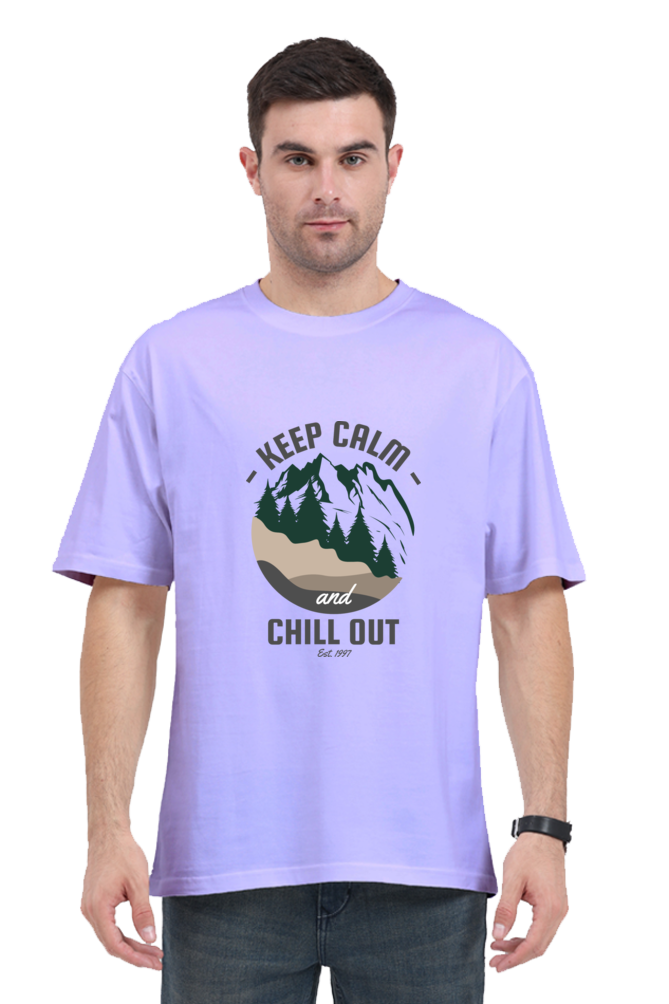 Men Adventure Oversized Classic T Shirt  - chill out