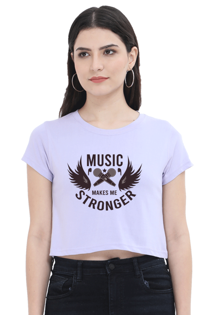 Women's Music Crop Top - Stronger