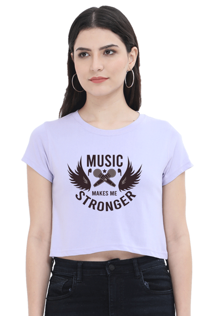 Women's Music Crop Top - Stronger