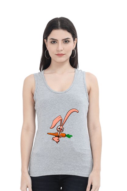 Women Animal's & Monster's Tank Top -  rabbit