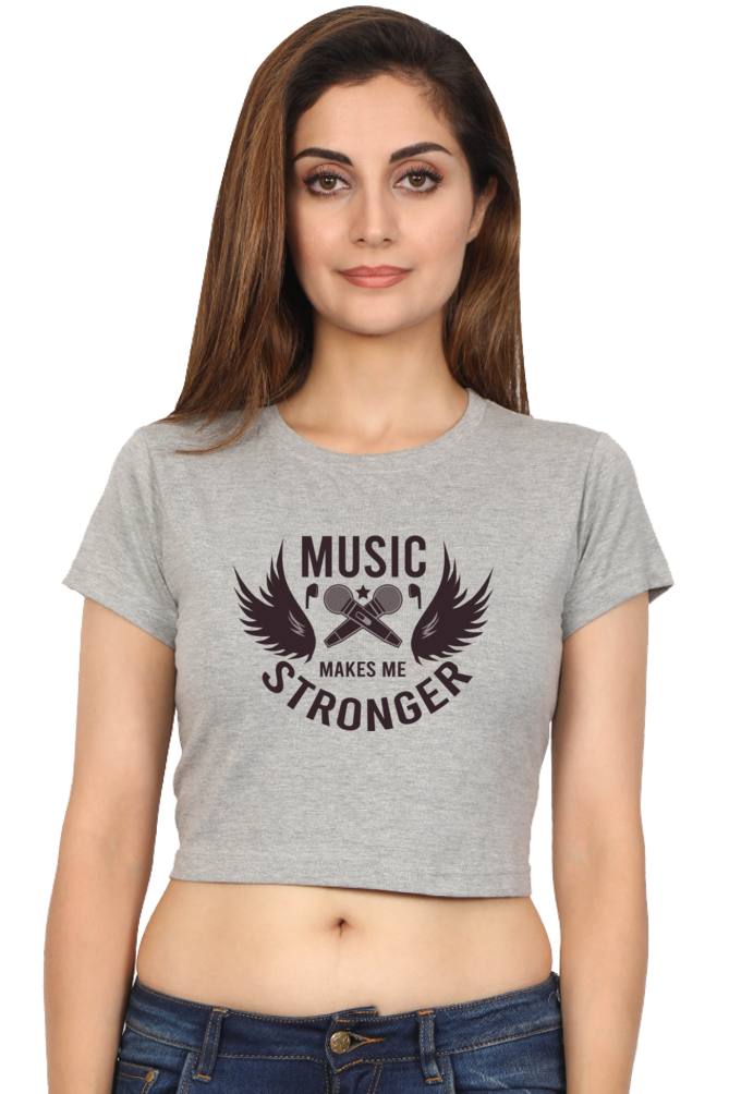 Women's Music Crop Top - Stronger