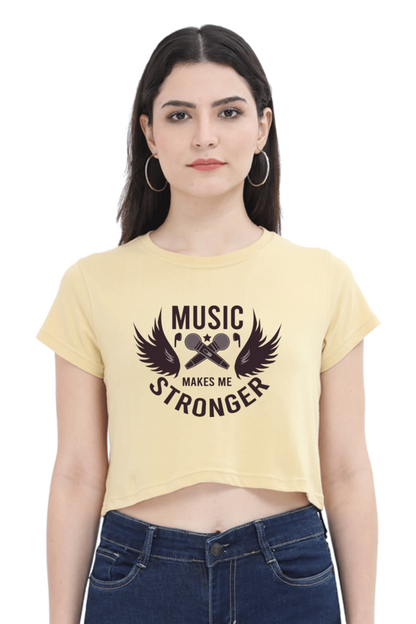 Women's Music Crop Top - Stronger