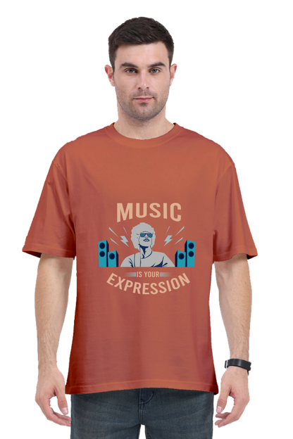 Men Oversized Classic T Shirt  - Expression