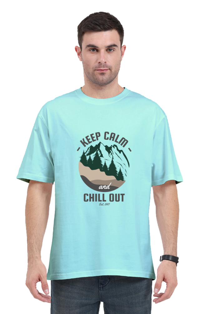 Men Adventure Oversized Classic T Shirt  - chill out