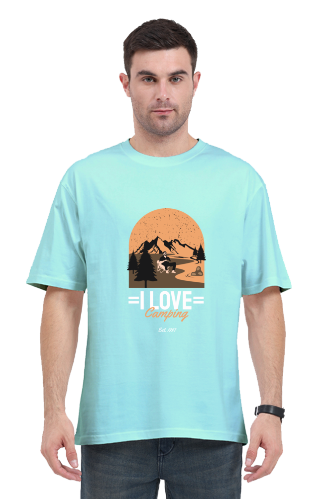 Men Adventure Oversized Classic T Shirt  - camping