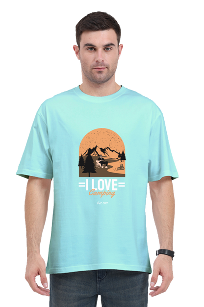 Men Adventure Oversized Classic T Shirt  - camping