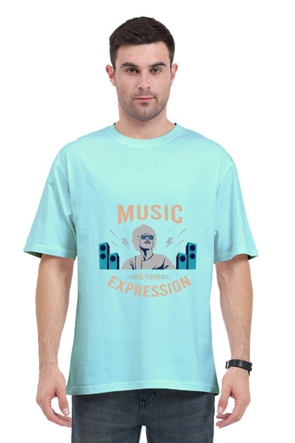 Men Oversized Classic T Shirt  - Expression