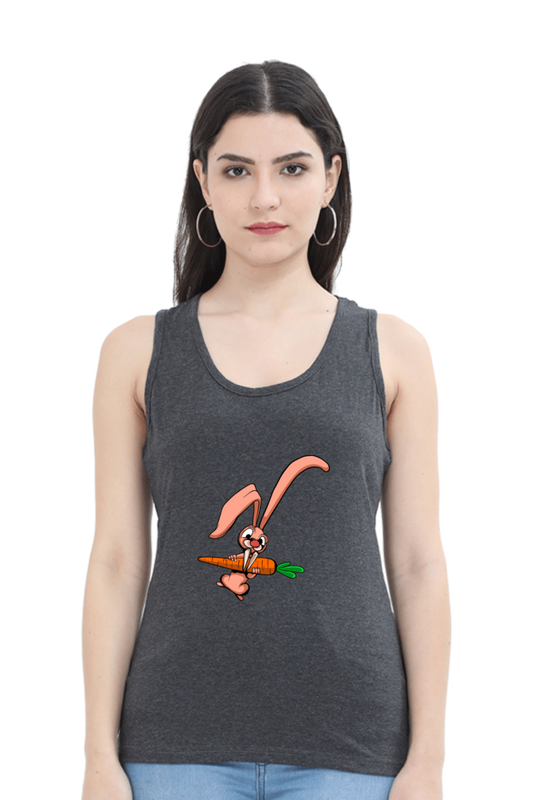 Women Animal's & Monster's Tank Top -  rabbit