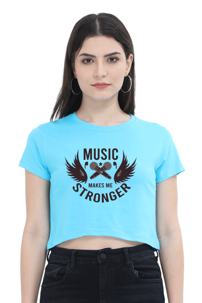 Women's Music Crop Top - Stronger