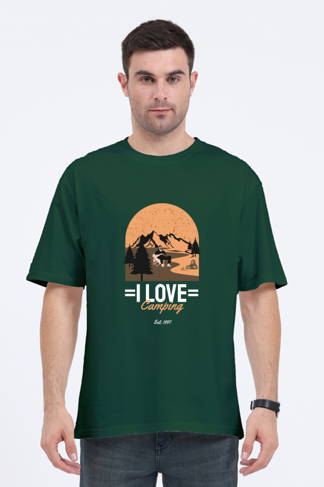 Men Adventure Oversized Classic T Shirt  - camping